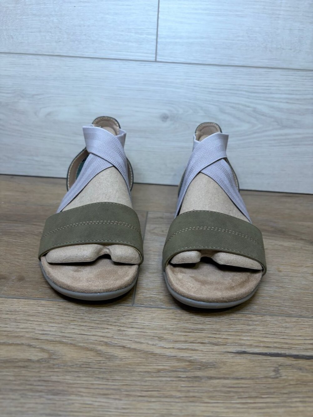 JBU Jambu Meg Olive Taupe Comfort Walking Sandals Shoes 7.5 M NWT